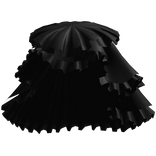 Ruffled Layered Skirt Black