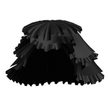 Ruffled Layered Skirt Black