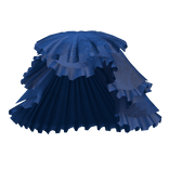 Ruffled Layered Skirt Blue