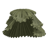 Ruffled Layered Skirt Green