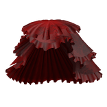 Ruffled Layered Skirt Red