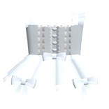 ♡꒰ ruffled light blue princess heart doll dress