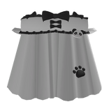 Ruffled Panda Dress In Black And White