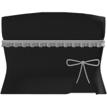 †  Ruffled Slip-On Top in Black