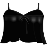 ♡ : ruffled summer top black