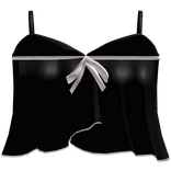 ♡ : ruffled summer top black & pink