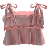 ♡ kawaii ruffle babydoll tank top dress ribbon