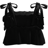 ♡ kawaii ruffle babydoll tank top dress ribbon