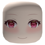 Rumia Cute Blushing Anime Face Mystical Pink Eyes