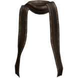 Rune Esoteric Gold Long Fantasy Brown Scarf