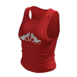 Runway Graphic Mowa Tank Top In Red 