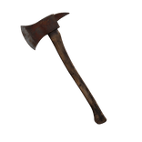 rusted axe