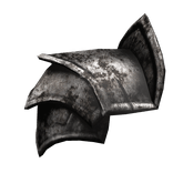 Rusty Medieval Guard Right Pauldron