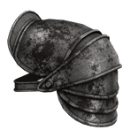 Rusty Medieval Knight Pauldron - Left