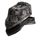 Rusty Medieval Knight Right Pauldron