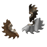 Rusty Shoulder Saw Blades (LEFT)