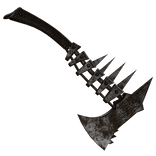 Rusty Spiked Metal Axe (L)