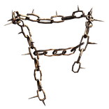 Rusty Spiked Shoulder Chains Left