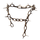 Rusty Spiked Shoulder Chains Right