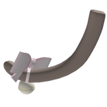 Σ:3 cute soft tail in dust brown