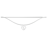 ♡ s heart initial necklace 1.0