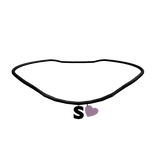 s initial necklace 1.0 (black)