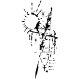 Sacred Blade Rosary Face Tattoo