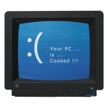 Sad BlueScreen PC Head (Computer People)
