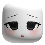 Sad Kawaii Face - Black