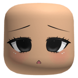 Sad Kawaii Face - Black