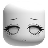 Sad Monochrome Face With Empty Eyes