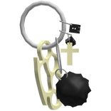 Safety Keychain in Silver