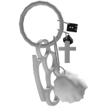 Safety Keychain in Silver