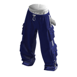 💗SAGGING CARGO TRACK PANTS_BLUE