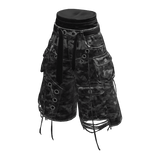 Saggy Jorts Ripped Gray Camo PLS
