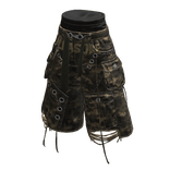 Saggy Jorts Ripped Green Camo PLS