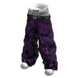 Saggy Skull Boxer Jeans (Purple Bats)