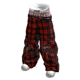Saggy Skull Boxer Jeans (Red)