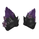 Sakura Kitsune Fox Ears (Purple and Black)