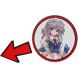 Sakuya Izayoi Pointing Meme Circle Touhou