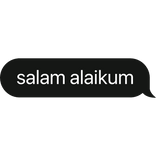 salam alaikum arabic text bubble