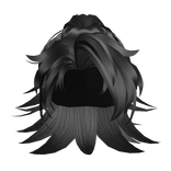 Samurai Anime Black x Blue Hair