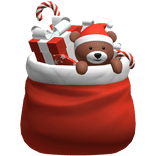 Santa Sack Bag Christmas Cartoony Gift Backpack