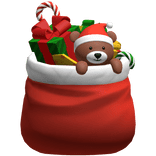 Santa Sack Bag Christmas Cartoony Gift Backpack