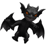 Scary Black Demon on Shoulder