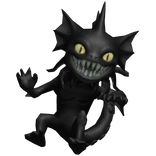 Scary Black Sea Demon on Shoulder