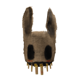 Scary Burlap Rabbit Mask