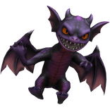 Scary Purple Demon on Shoulder