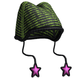 Scene Emo Pink And Green Star Beanie 