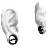 Scene Gauged Mustache Ears